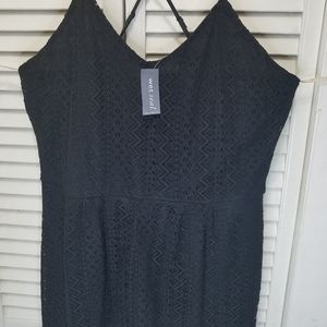 Wet seal  black lace Romper